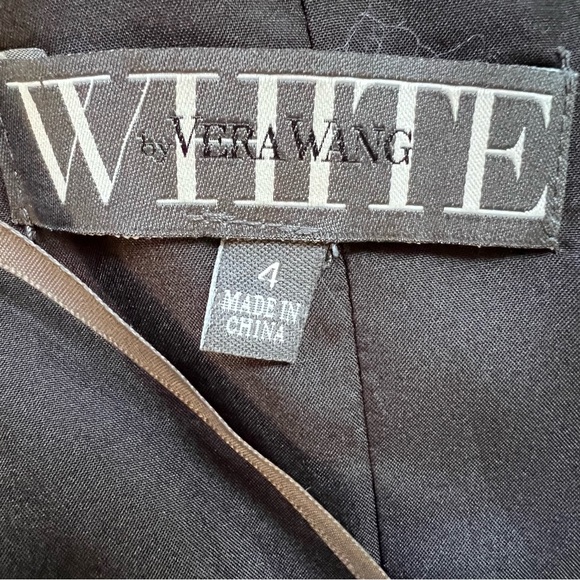 White by Vera Wang Black Strapless Romantic Goth Evening Gown Size 4 NWT - Picture 11 of 15